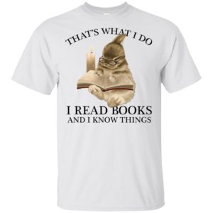 Rabbit That's What I Do I Read Books And I Know Things Shirt