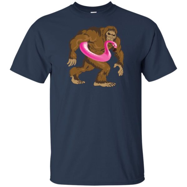 Pool Party Bigfoot Flamingo Shirt