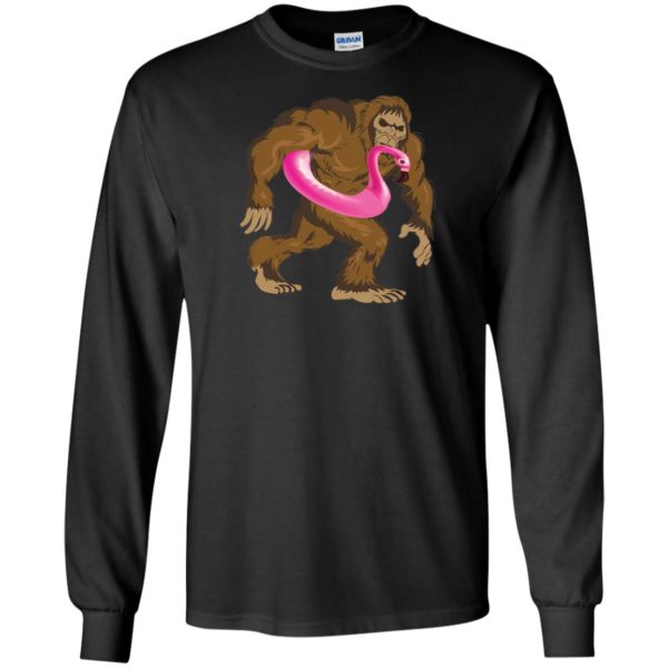 Pool Party Bigfoot Flamingo Shirt