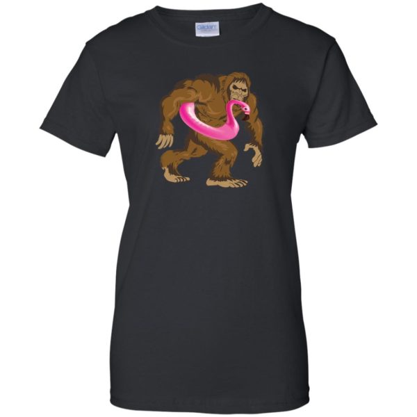 Pool Party Bigfoot Flamingo Shirt