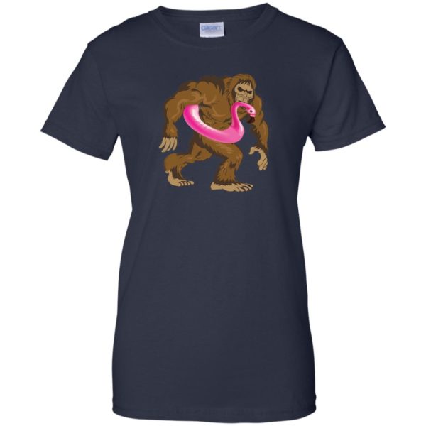 Pool Party Bigfoot Flamingo Shirt