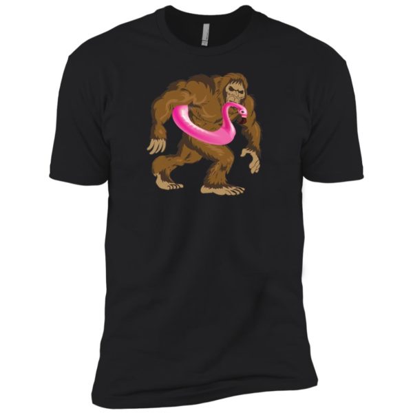 Pool Party Bigfoot Flamingo Shirt