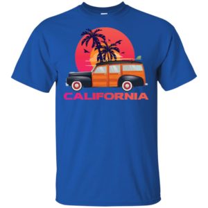 A Cool Classic Woody Style California Surf Wagon Shirt