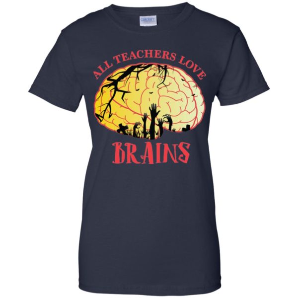 All Teachers Love Brains Halloween Teacher Shirt