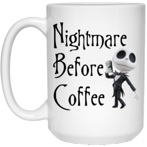 Nightmare Before Coffee Skellington Starbucks Mug