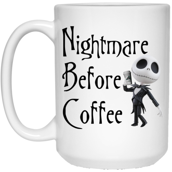 Nightmare Before Coffee Skellington Starbucks Mug