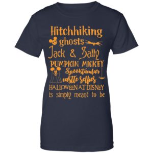 Hitchhiking Ghosts Jack & Sally Pumpkin Mickey Halloween Shirt