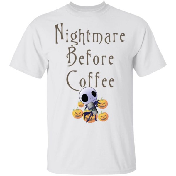 Nightmare Before Coffee Skellington hug Starbucks Shirt