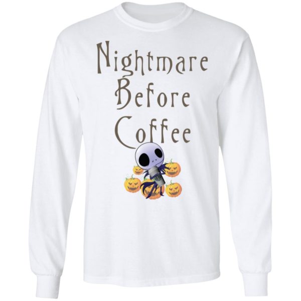 Nightmare Before Coffee Skellington hug Starbucks Shirt