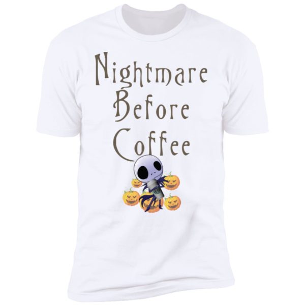Nightmare Before Coffee Skellington hug Starbucks Shirt