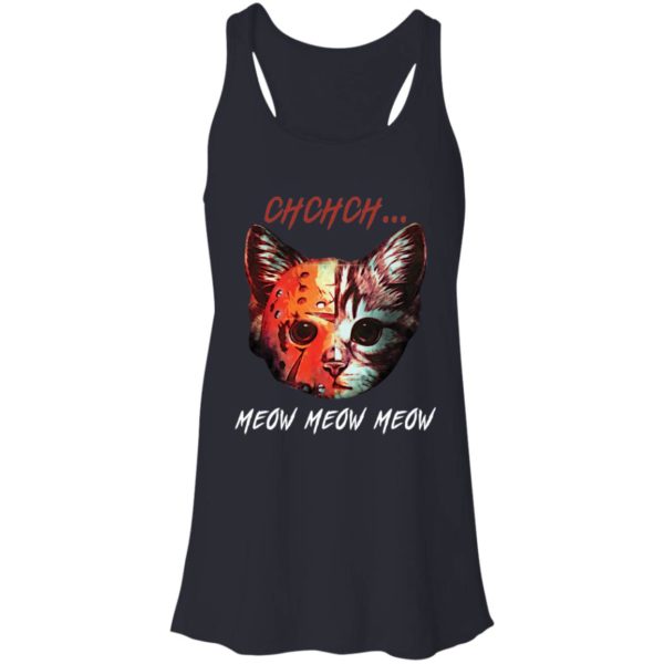 Ch Ch Ch Moew Moew Moew Jason Halloween Friday Cat Shirt