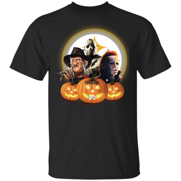 Halloween Pittsburgh Steelers Jason Leatherface Freddy Shirt