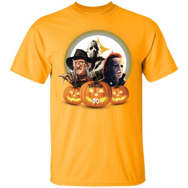 Halloween Pittsburgh Steelers Jason Leatherface Freddy Shirt