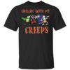 Chillin With My Creeps Vampire Halloween Skeleton Witch Shirt