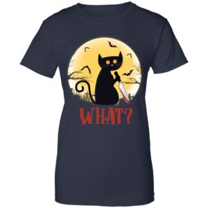 Cat What? Funny Black Cat Murderous Cat With Knife Shirt