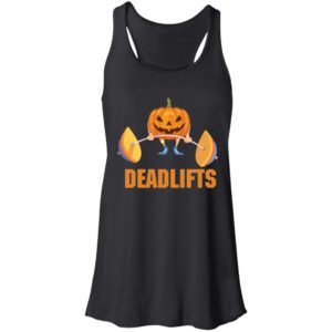 Deadlifts The Weightlifting Pumpkin Halloween Gym Workout Shirt
