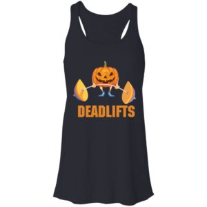 Deadlifts The Weightlifting Pumpkin Halloween Gym Workout Shirt