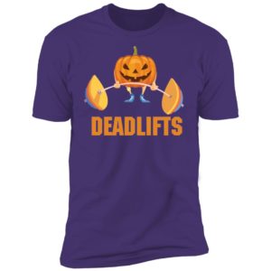 Deadlifts The Weightlifting Pumpkin Halloween Gym Workout Shirt