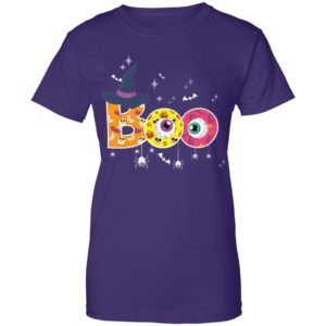 Boo Halloween Costume Spiders, Ghosts, Pumkin & Witch Hat Shirt