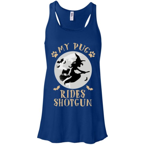 My Pug Rides Shotgun Halloween Shirt