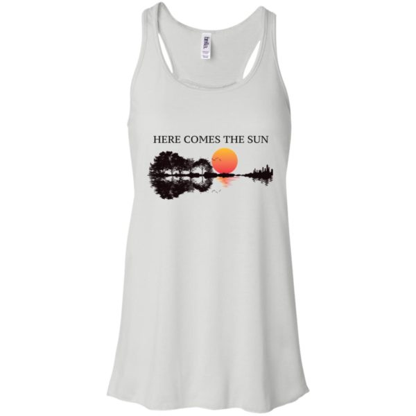 Here Comes The Sun Guitar Shadow Sunset Shirt