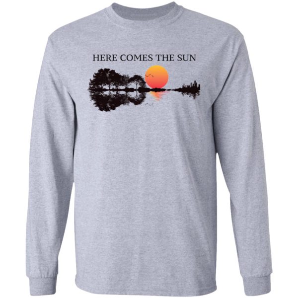 Here Comes The Sun Guitar Shadow Sunset Shirt