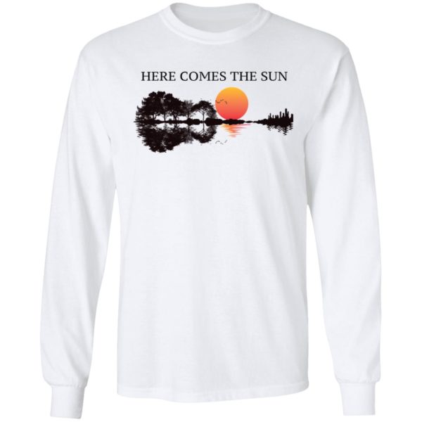 Here Comes The Sun Guitar Shadow Sunset Shirt