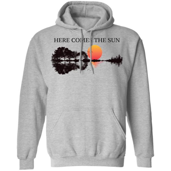 Here Comes The Sun Guitar Shadow Sunset Shirt