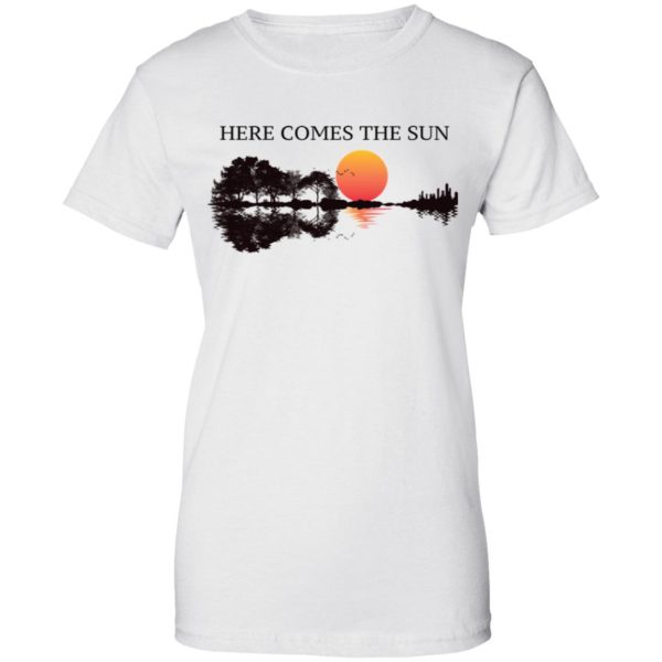 Here Comes The Sun Guitar Shadow Sunset Shirt