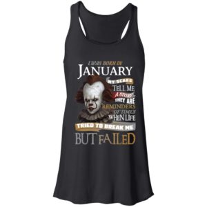 Pennywise I Was Born In January My Scars Tell Me A Story They Are Reminders of Times Shirt