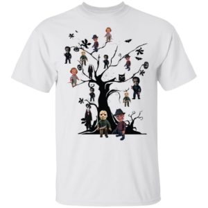 Horror Character Movie On The Tree Halloween Shirt