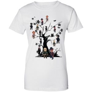 Horror Character Movie On The Tree Halloween Shirt
