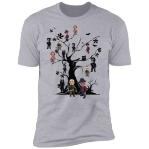 Horror Character Movie On The Tree Halloween Shirt
