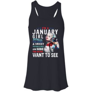 Harley Quinn I'm A January Girl I Have 3 Sides The Quiet Sweet Shirt