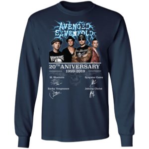 Avenged Sevenfold 20th Anniversary 1999 2019 Signature Shirt