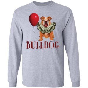 Bulldog Cosplay Pennywise It Halloween Horror Movie Shirt