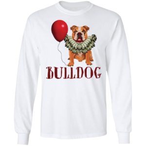 Bulldog Cosplay Pennywise It Halloween Horror Movie Shirt