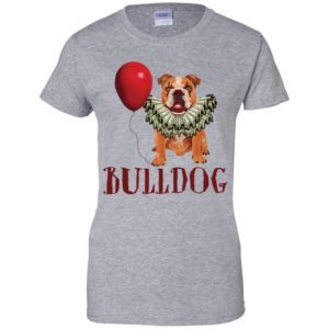 Bulldog Cosplay Pennywise It Halloween Horror Movie Shirt