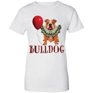Bulldog Cosplay Pennywise It Halloween Horror Movie Shirt