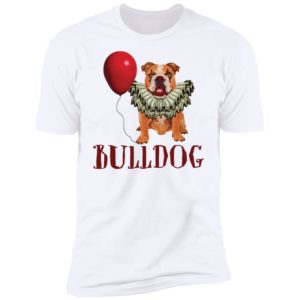 Bulldog Cosplay Pennywise It Halloween Horror Movie Shirt
