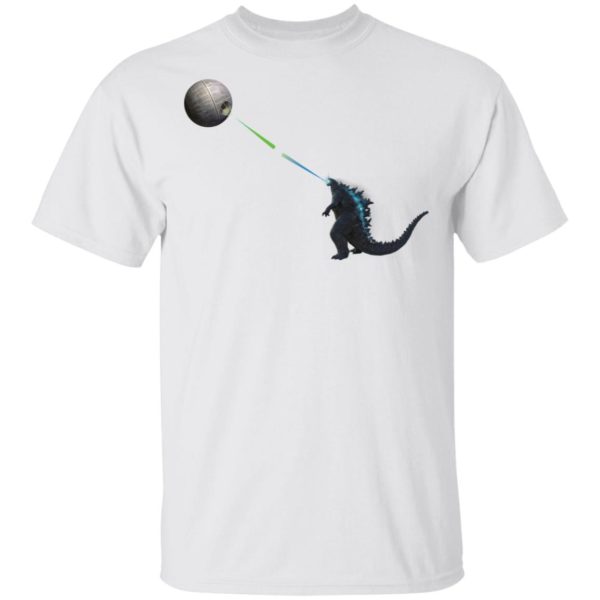 Godzilla And Death Star Fight Shirt