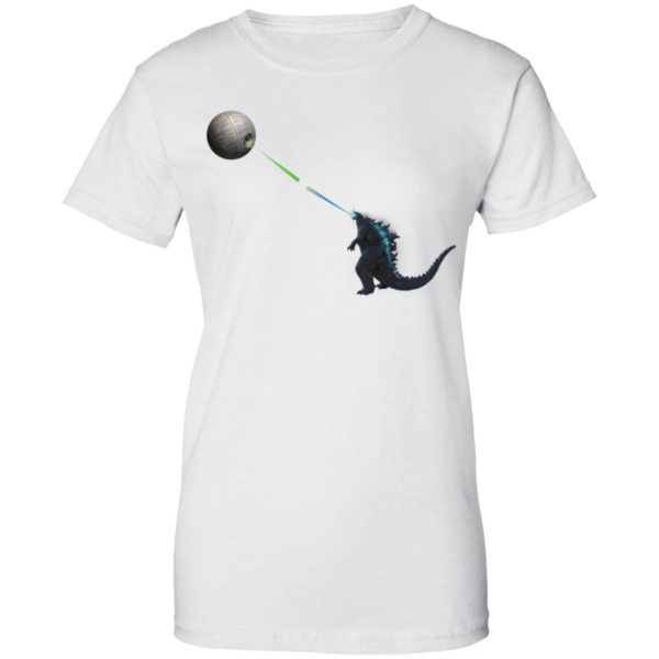 Godzilla And Death Star Fight Shirt