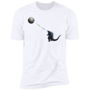 Godzilla And Death Star Fight Shirt image Godzilla And Death Star Fight Shirt