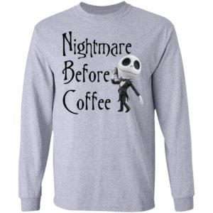 Nightmare Before Coffee Skellington Starbucks Shirt