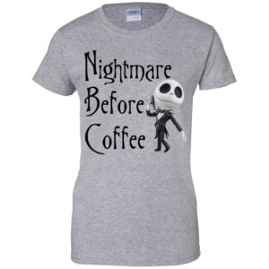 Nightmare Before Coffee Skellington Starbucks Shirt