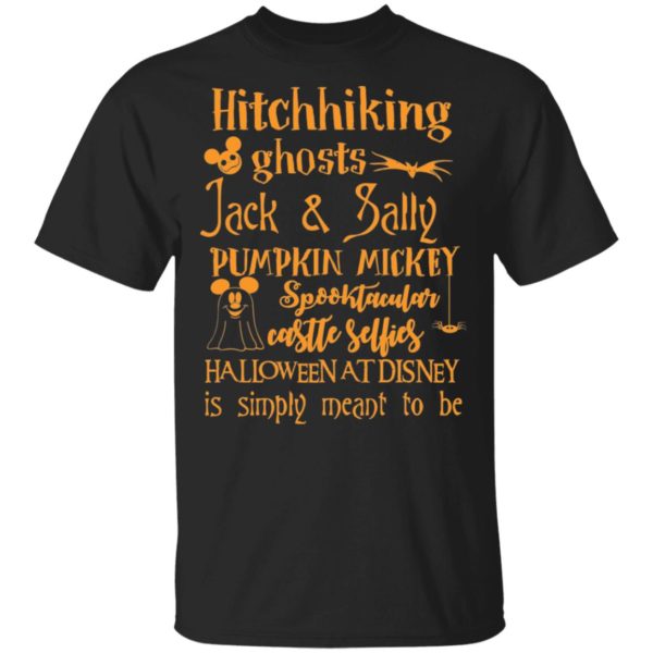 Hitchhiking Ghosts Jack & Sally Pumpkin Mickey Halloween Shirt