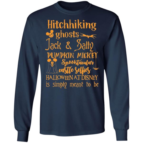 Hitchhiking Ghosts Jack & Sally Pumpkin Mickey Halloween Shirt