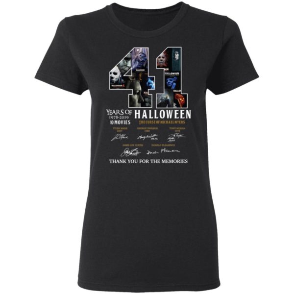 41 Years Of Halloween The Curse Of Michael Myers Thank You For The Memories Shirt