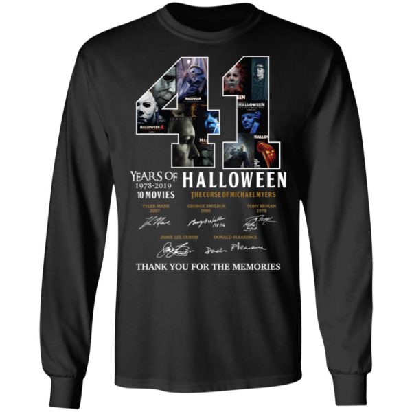 41 Years Of Halloween The Curse Of Michael Myers Thank You For The Memories Shirt