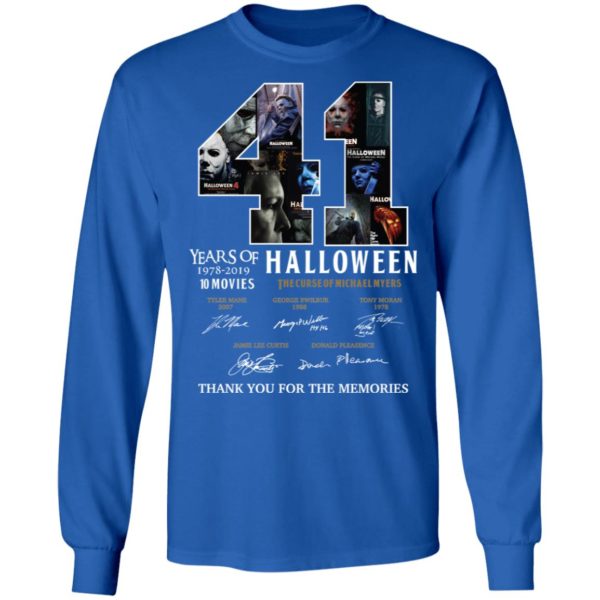 41 Years Of Halloween The Curse Of Michael Myers Thank You For The Memories Shirt